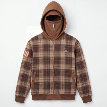 BASSHOOD fishing balaclava hoodie front