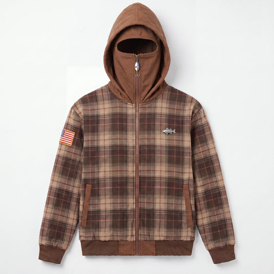 BASSHOOD fishing balaclava hoodie front
